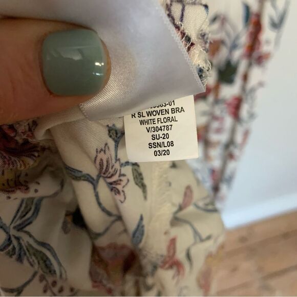 OLD NAVY Waist Defined Braided Strap Floral Maxi Dress White 3X Plus - Picture 14 of 14